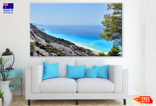 Rock Mountain & Sea View Photograph Print 100% Australian Made