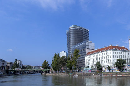 Strandbar Herrmann Vienna City River View Photograph Print 100% Australian Made