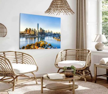 Bella Home Guangzhou City Night Photograph Print Canvas Ready to hang