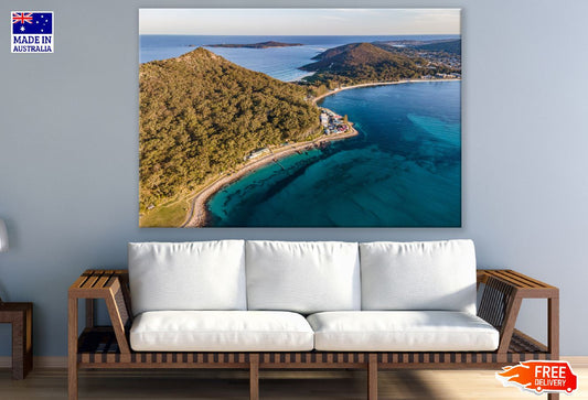 New South Wales Beach Aerial View Photograph Print 100% Australian Made