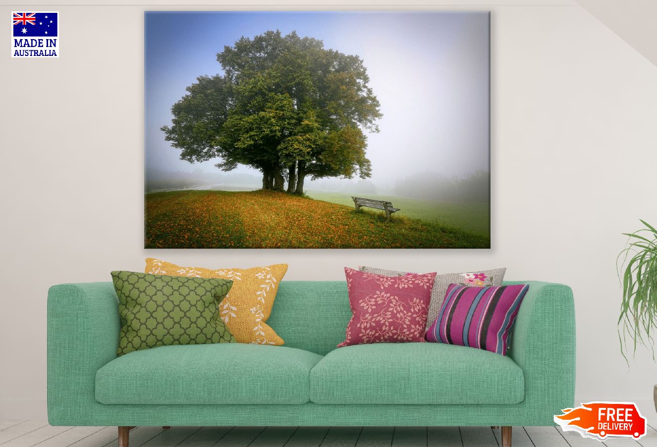 Landscape Tree Autumn Photograph Print 100% Australian Made