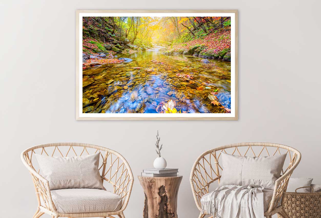 Jangtaesan Autumn Forest River Scenery View Home Decor Premium Quality Poster Print Choose Your Sizes