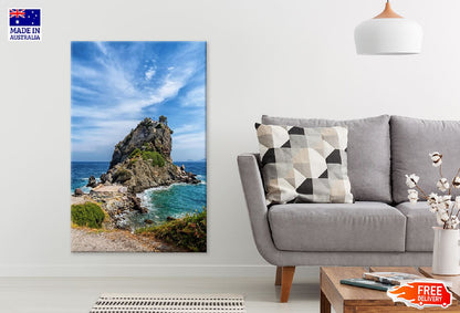 Church on Rock Skopelos Island View Photograph Print 100% Australian Made