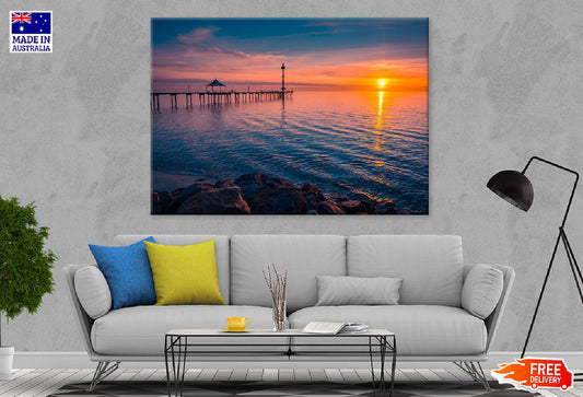 Sunset Over the Ocean View Photograph Print 100% Australian Made