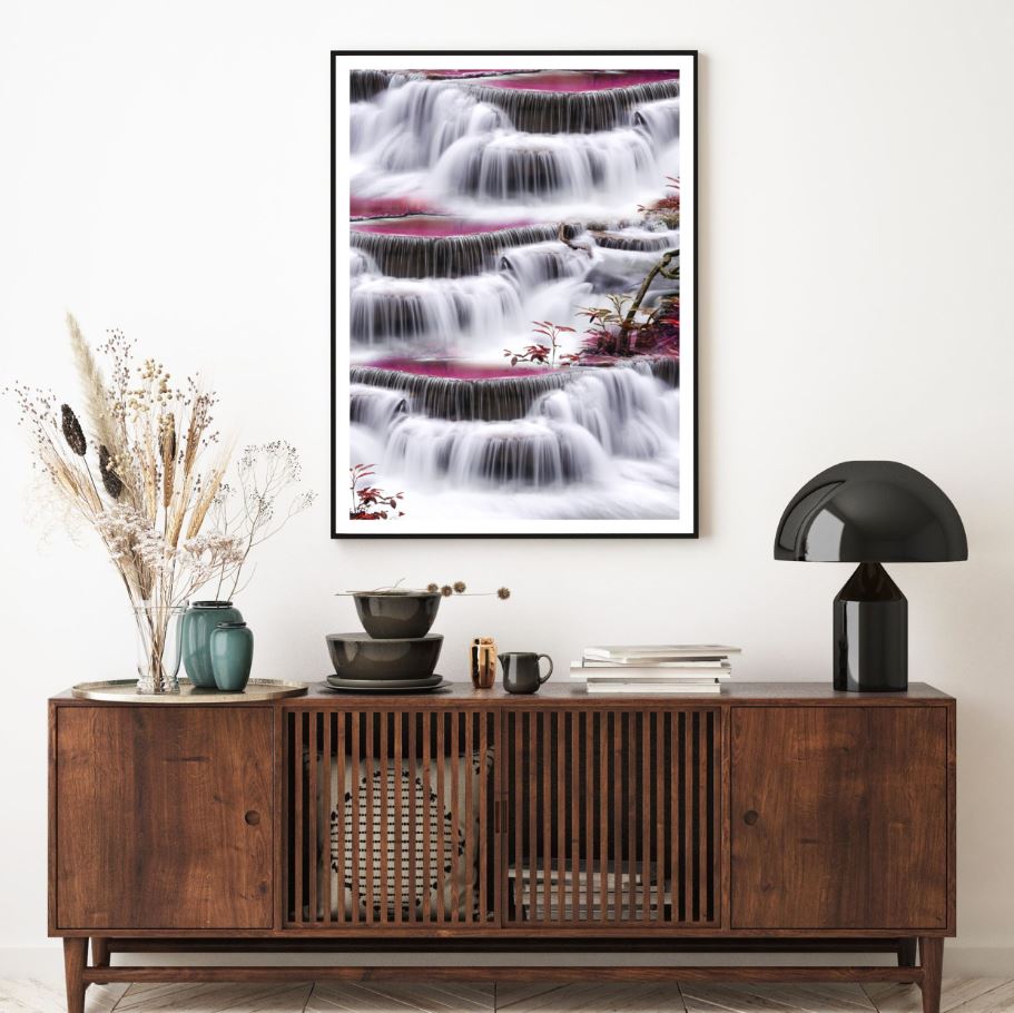 Waterfall Scenery View Photograph Home Decor Premium Quality Poster Print Choose Your Sizes
