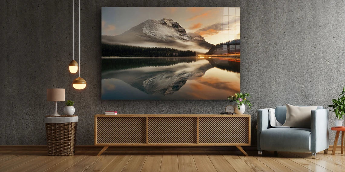 Banff National Park Print Tempered Glass Wall Art 100% Made in Australia Ready to Hang