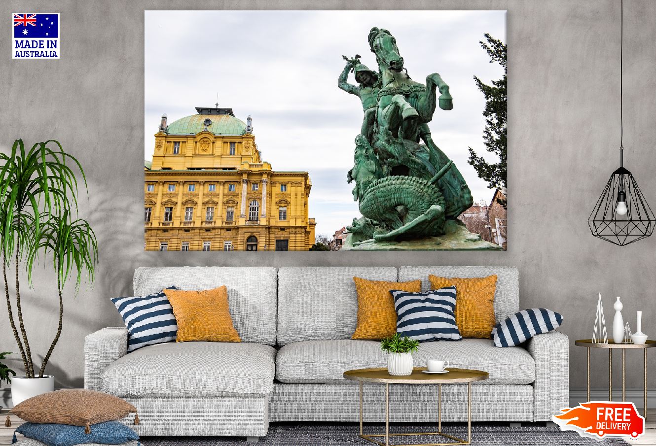 Croatian National Theatre in Zagreb Photograph Print 100% Australian Made