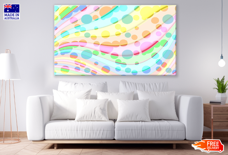 Colorful Abstract Design Print 100% Australian Made