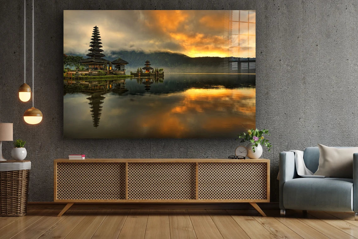 Bali Island Dewata Print Tempered Glass Wall Art 100% Made in Australia Ready to Hang