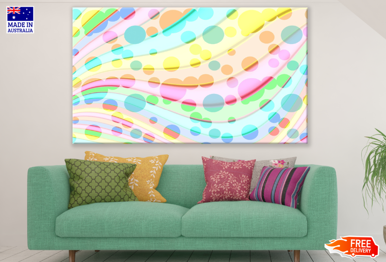 Colorful Abstract Design Print 100% Australian Made
