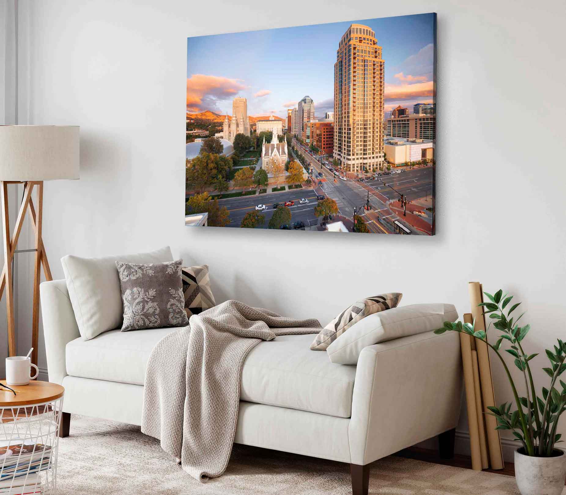Bella Home Sunrise over City of Sydney CBD Print Canvas Ready to hang