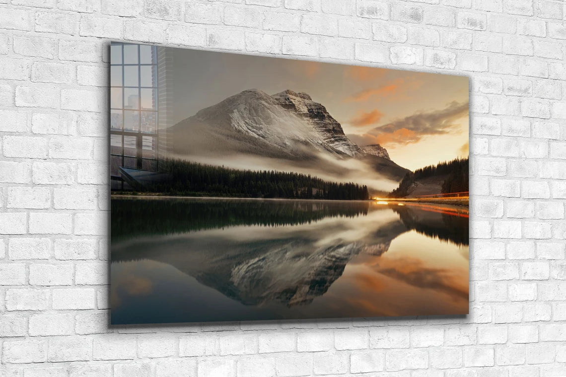 Banff National Park Print Tempered Glass Wall Art 100% Made in Australia Ready to Hang