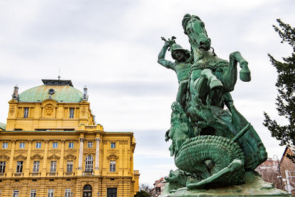 Croatian National Theatre in Zagreb Photograph Print 100% Australian Made