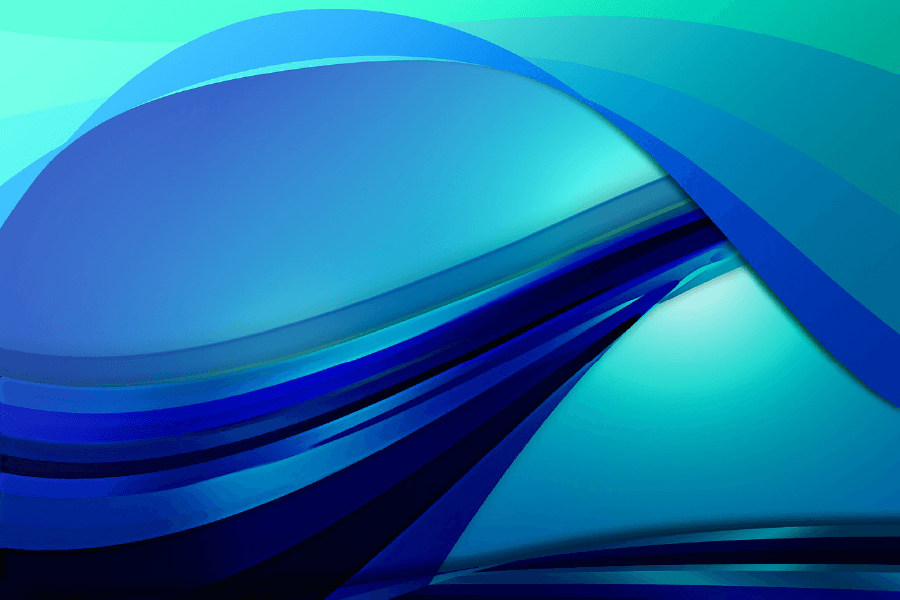 Blue Abstract Design Print 100% Australian Made