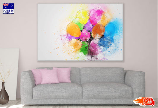 Colorful Balloon Abstract Design Print 100% Australian Made