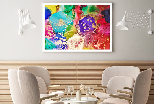 Rainbow Color Abstract Fluid Design Home Decor Premium Quality Poster Print Choose Your Sizes