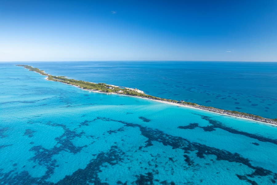 Island & Sea Aerial View Photograph Home Decor Premium Quality Poster Print Choose Your Sizes