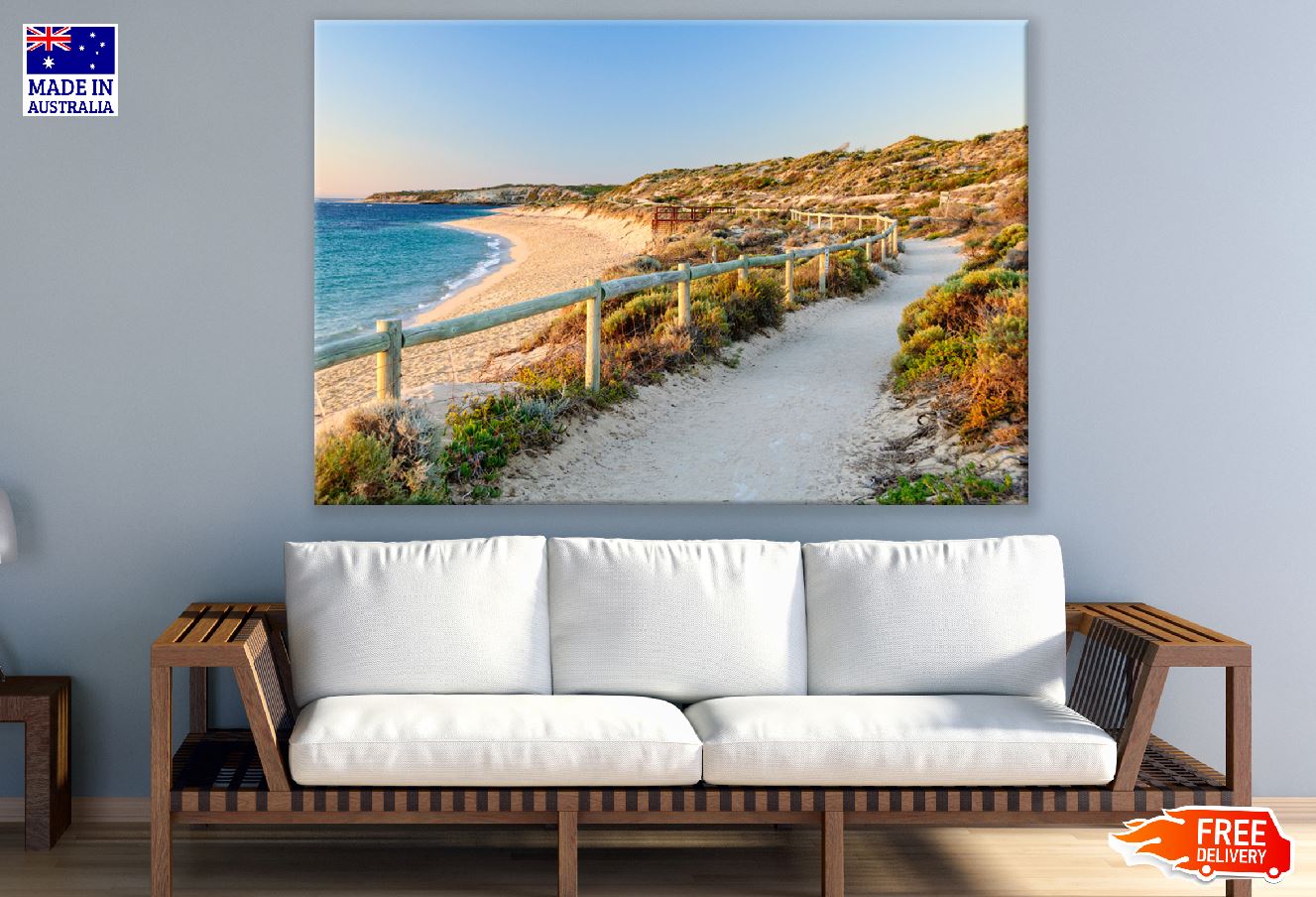 Gnarabup Beach Pathway Prevelly, WA, Australia Print 100% Australian Made