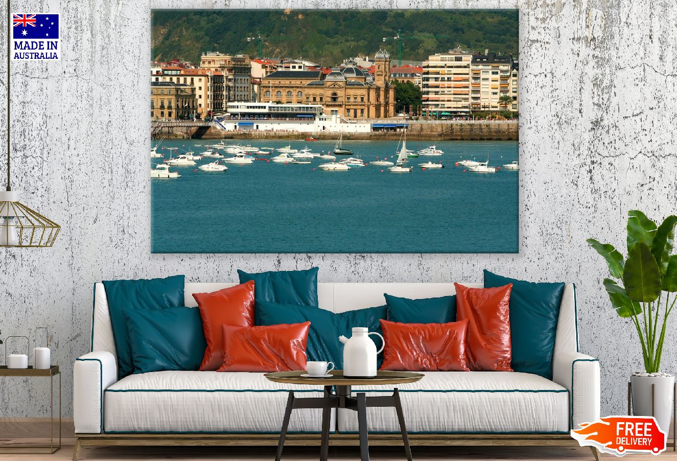 Donostia-San Sebastian City in Spain Lake View Photograph Print 100% Australian Made