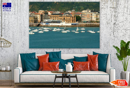 Donostia-San Sebastian City in Spain Lake View Photograph Print 100% Australian Made