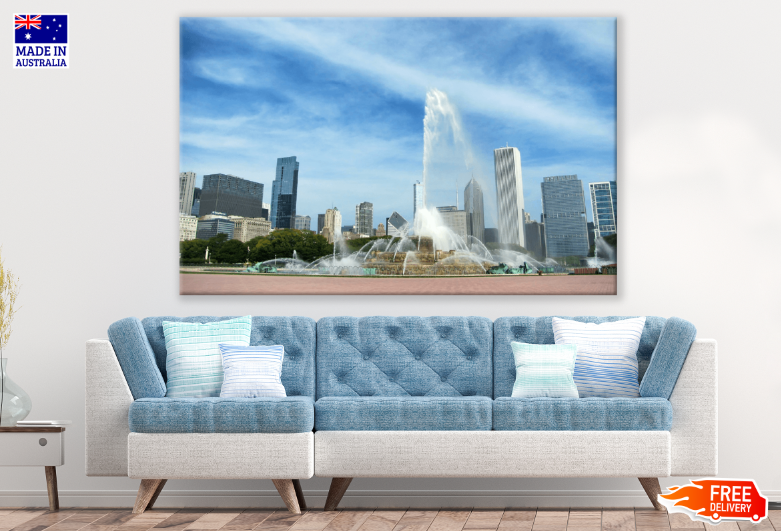 Buckingham Fountain City Print 100% Australian Made