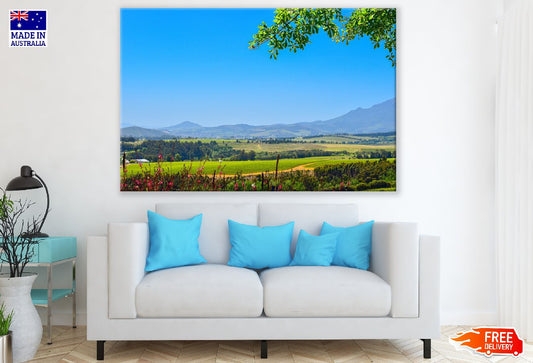 Rice Field in Hill Station Photograph Print 100% Australian Made