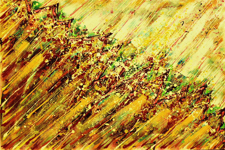 Colorful Abstract Design Print 100% Australian Made
