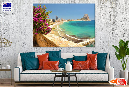 Calpe Beach View Photograph Spain Print 100% Australian Made
