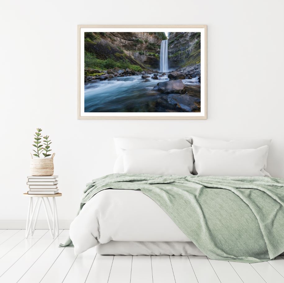 Waterfall Scenery View Photograph Home Decor Premium Quality Poster Print Choose Your Sizes