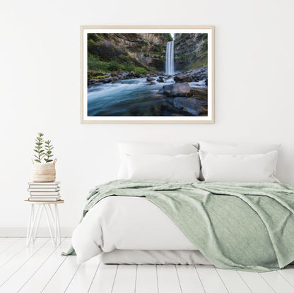 Waterfall Scenery View Photograph Home Decor Premium Quality Poster Print Choose Your Sizes