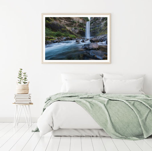 Waterfall Scenery View Photograph Home Decor Premium Quality Poster Print Choose Your Sizes