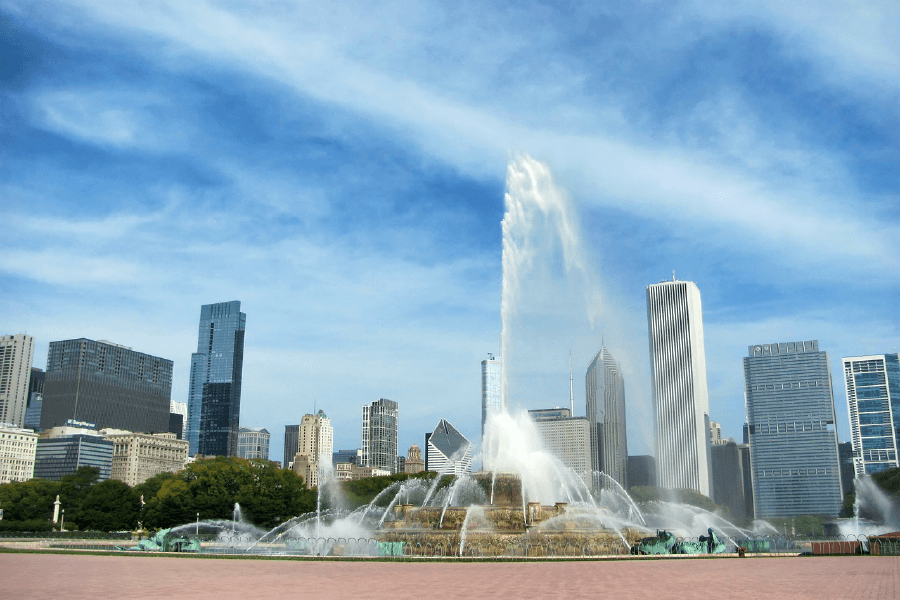 Buckingham Fountain City Print 100% Australian Made
