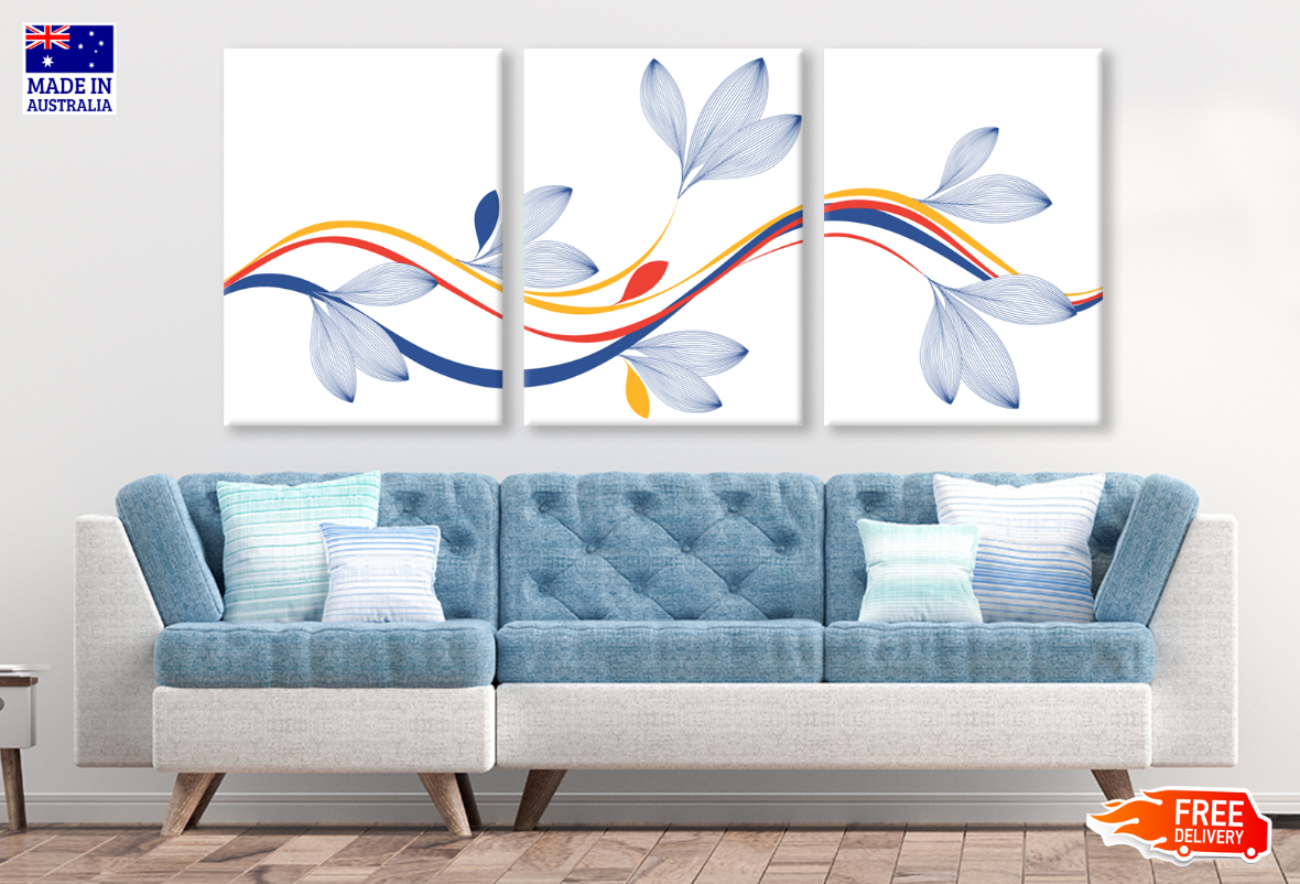 3 Set of Floral Painting High Quality print 100% Australian made wall Canvas ready to hang