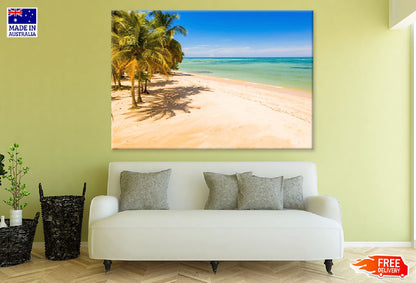 Empty Paradise Sea & Palm Trees Photograph Print 100% Australian Made