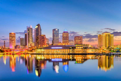 Bella Home Downtown Skyline & Tampa in USA Print Canvas Ready to hang