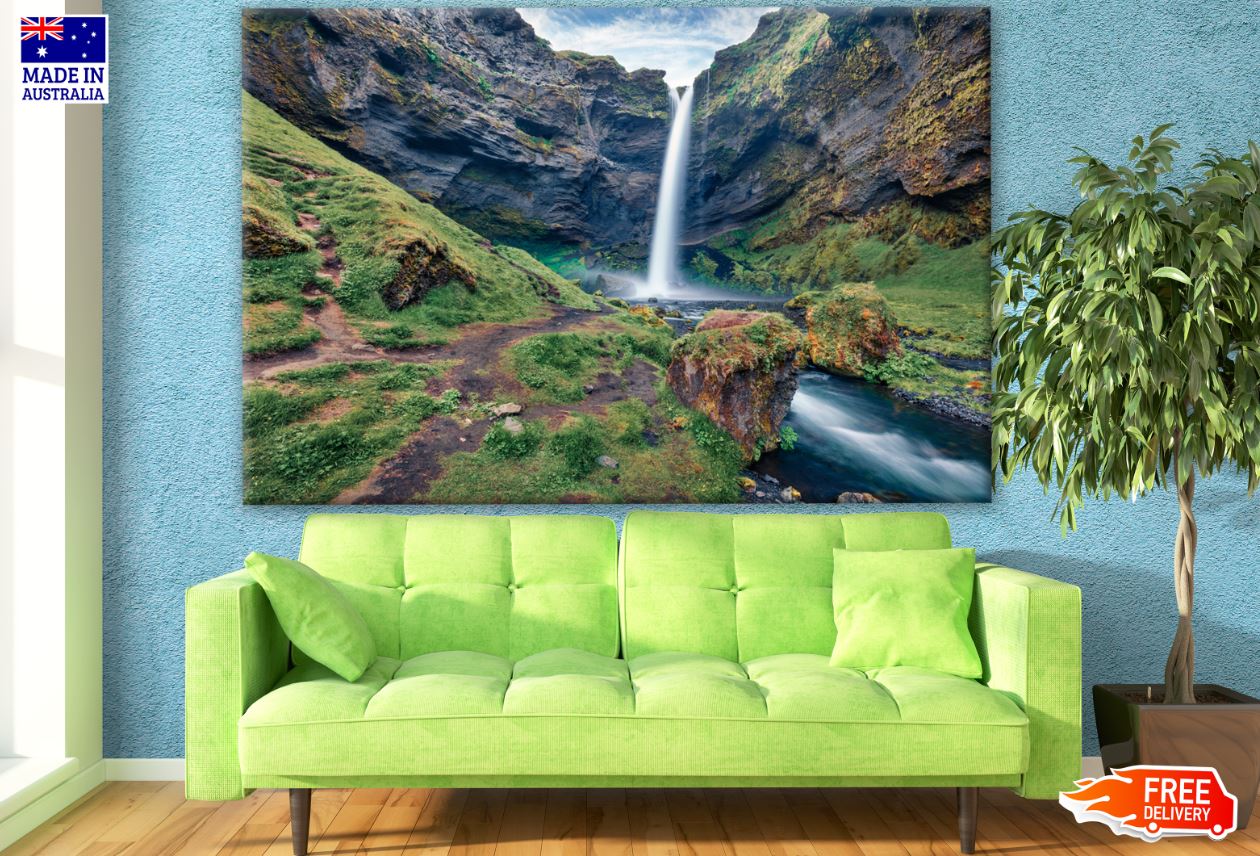 Stunning Waterfall Scenery Photograph Print 100% Australian Made