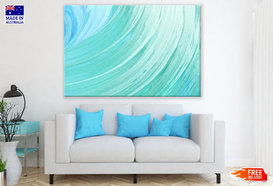 Green & Blue Abstract Design Print 100% Australian Made