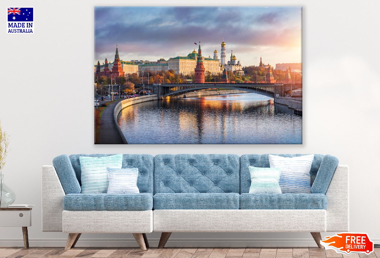Cathedral of Christ the Saviour in Moscow, Russia Print 100% Australian Made