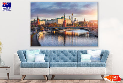 Cathedral of Christ the Saviour in Moscow, Russia Print 100% Australian Made