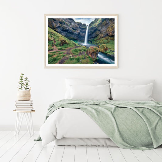 Waterfall Scenery View Photograph Home Decor Premium Quality Poster Print Choose Your Sizes