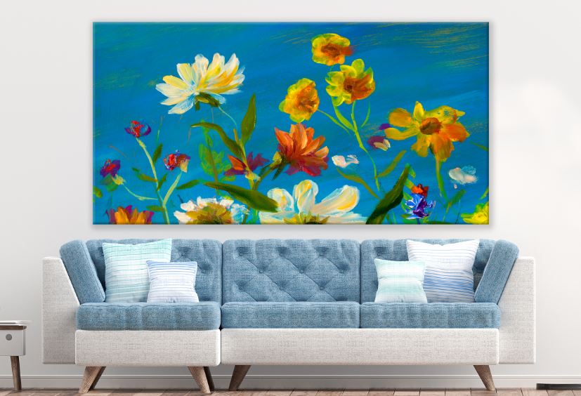 Colorful Floral Painting Print 100% Australian Made