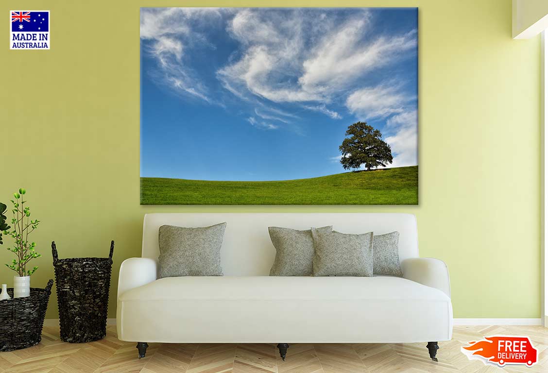 Tree on Hill Photograph Print 100% Australian Made