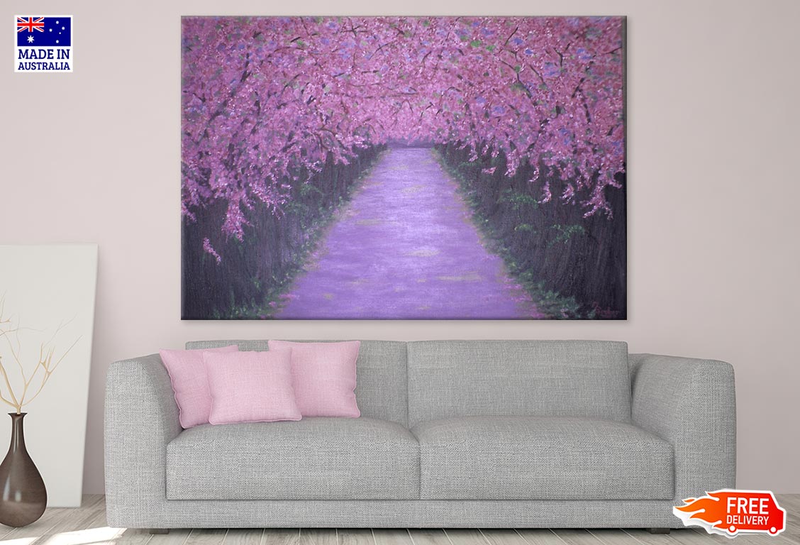 Road Blossom Tree Forest Photograph Print 100% Australian Made