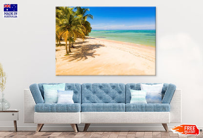 Empty Paradise Sea & Palm Trees Photograph Print 100% Australian Made