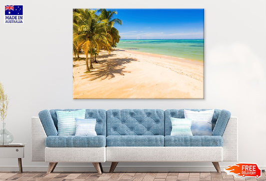 Empty Paradise Sea & Palm Trees Photograph Print 100% Australian Made