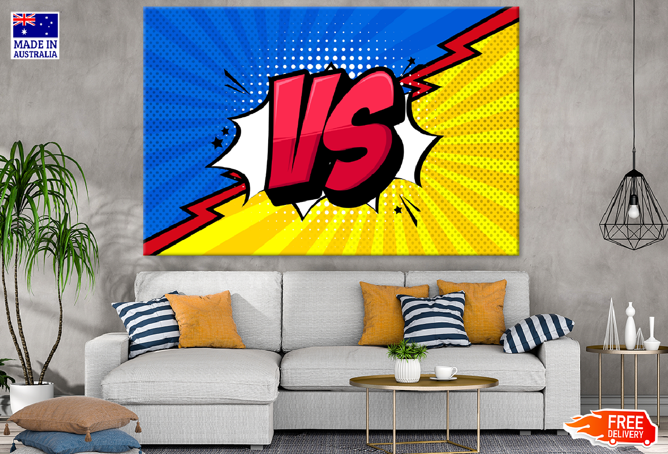 VS Quote Colorful Illustration Print 100% Australian Made
