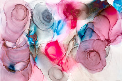 Pink Purple & Blue Abstract Design Home Decor Premium Quality Poster Print Choose Your Sizes