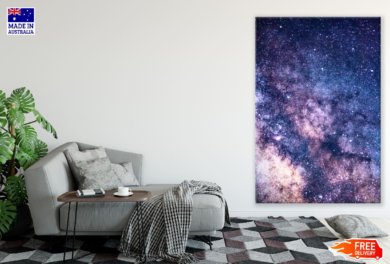 Blue & Purple Abstract Design Print 100% Australian Made