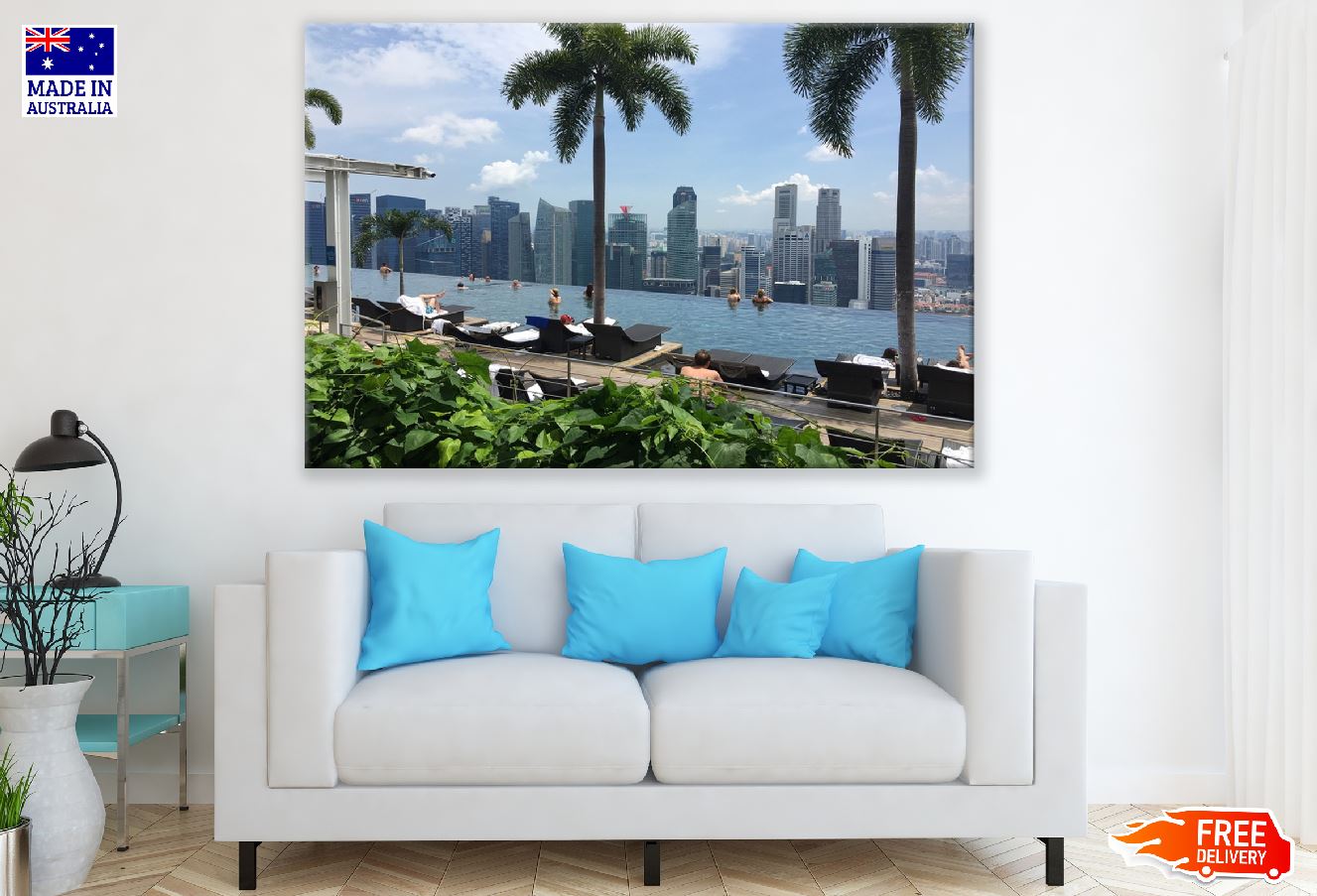 Marina Bay Sands Singapore View Photograph Print 100% Australian Made