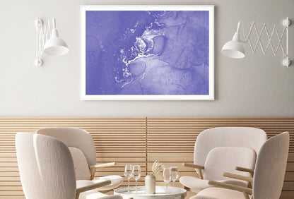 Purple & White Abstract Fluid Design Home Decor Premium Quality Poster Print Choose Your Sizes
